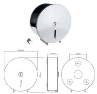 Toilettenpapierhalter für Großrollen ø 260 mm, glänzend