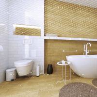 Grab Bar 1200 mm white
