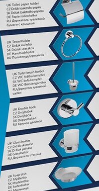 Hochwertiges 6-teiliges Badezimmer Zubehör Set Modern