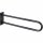 Haltegriff, U-förmig, Stützgriff, Waschbeckenstützgriff 813 mm schwarz