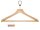 BASIC Wooden Clothes Hanger with Trouser Bar and Ring, light wood