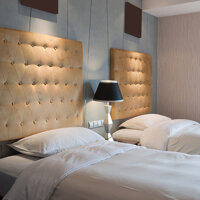 Hotel Kleiderbürste Nussbaum lackiert, Länge 38 cm