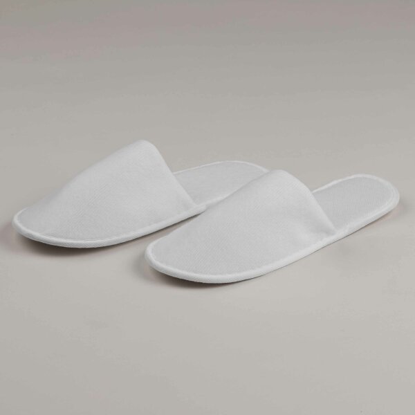 Hotel Slipper Poly Terry geschlossen BASIC 30 cm EVA 5 mm ANTI-RUTSCH