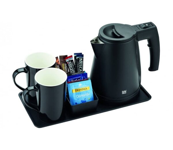 Emberton Welcome Tray Heywood Compact with Sachet Holder and Hotel Kettle Malvern 0.5 L