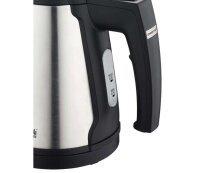 Emberton Willkommenstablett Halstead schwarz aus Melamin mit Hotel Wasserkocher Malvern 0,5 l