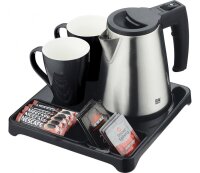 Emberton Welcome Tray HALSTEAD with Hotel Kettle MALVERN 0.5 L