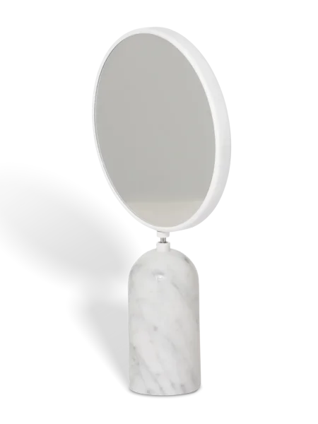 Parker Two Sided Mirror Marble design light