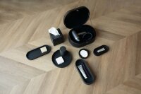 Baker Quadratischer Taschentuch Spender in schwarzem Marmor