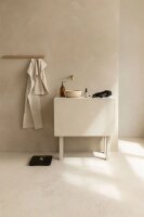 Parker Doppel Stand Kosmetikspiegel in schwarzem Marmor