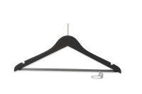 Anti-theft Hanger Melville with Pin and Trousers Bar BLACK