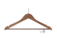 Anti-theft Hanger Melville with Pin and Trousers Bar BLACK
