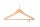 Anti-theft Hanger Melville with Pin and Trousers Bar BLACK