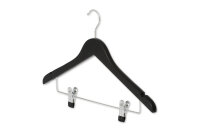 Hotel Hanger Graham with Hook and Clips BLACK