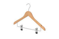 Hotel Hanger Graham with Hook and Clips BLACK