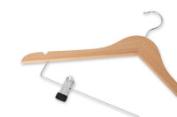 Hotel Hanger Graham with Hook and Clips WALNUT