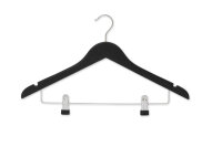 Hotel Hanger Graham with Hook and Clips WALNUT