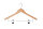 Hotel Hanger Graham with Hook and Clips WALNUT