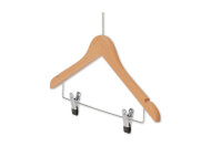 Anti-theft Hanger Graham with Pin and Clips NATURAL