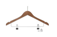 Anti-theft Hanger Graham with Pin and Clips NATURAL