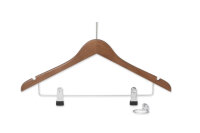 Anti-theft Hanger Graham with Pin and Clips WALNUT