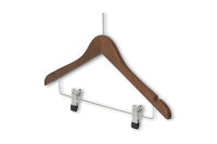 Anti-theft Hanger Graham with Pin and Clips WALNUT