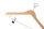 Anti-theft Hanger Graham with Pin and Clips WALNUT