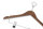 Anti-theft Hanger Graham with Pin and Clips WALNUT