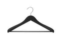 Hotel Hanger Edward with Hook and Trousers Bar BLACK