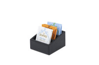 LeatheretteTea Bag Holder Lou Black