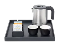 LeatheretteTea Bag Holder Lou Black