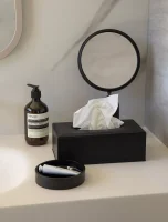 Rechteckige Tissue Box Kaba schwarz