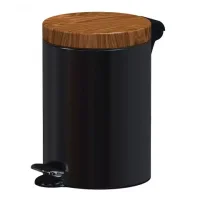 Pedal Waste Bin 5 L BLACK with Soft Close System
