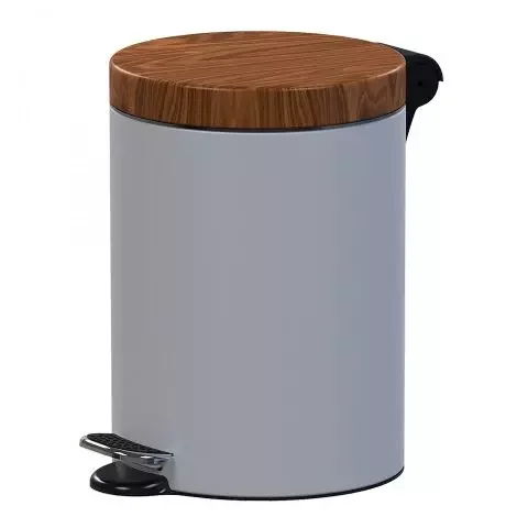 Kosmetik Treteimer 5 l Weiß, Soft Close mit geräuschlosem Verschluss