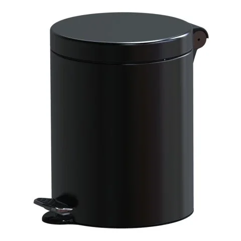 Kosmetik Treteimer 5 l Schwarz, mit herausnehmbarem Einsatz ·