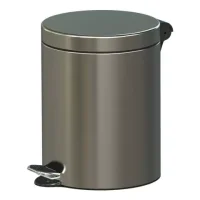 Pedal Waste Bin 5 L with Fire-Retardant Additive white