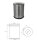7,5 L Waste Bin Stainless Steel polished