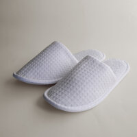 Hotel Luxury Waffle Slippers with Closed Toe 30 cm