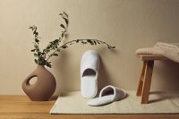 Hotel Slippers Coral Fleece with Closed Toe and Anti-slip Sole 30 cm