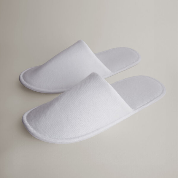 Hotelhausschuhe BASIC geschlossen und rutschfester Sohle 30 cm