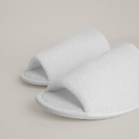 Hotel Premium Terry Slippers with Open Toe and Anti-slip Sole 30 cm