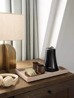 Bentley Abfalleimer Palma Natur und quadratisch mit Mülltrennung