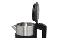 CORBY Canterbury Kettle 0.6 l with Silicone Collar black and steel look