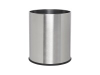 Corby Einlagiger Abfallbehälter aus gebürstetem Stahl, 9 Liter
