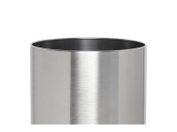 Corby Einlagiger Abfallbehälter aus gebürstetem Stahl, 9 Liter