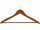 Hotel Hanger Chelsea with Security Pin and Trouser Bar DARK WOOD