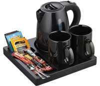 Emberton Tongwell Bamboo Welcome Tray Black with 0.8L...