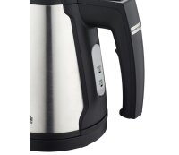 Emberton Bambus Willkommenstablett Tongwell Schwarz mit 0,5-Liter-Wasserkocher