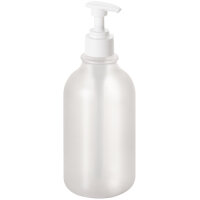 Round Bottle with Pump 500 ml transparent