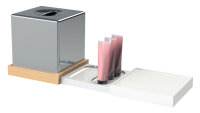 Kleenex Box SANIBOX Kunststoff in Chrom