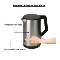 Stainless Steel Water Kettle Divine 1 l brushed